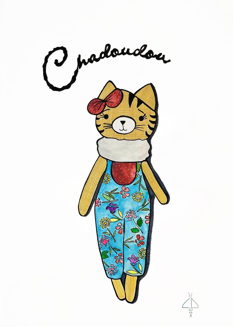 Les Chadoudous Salopette à fleursR